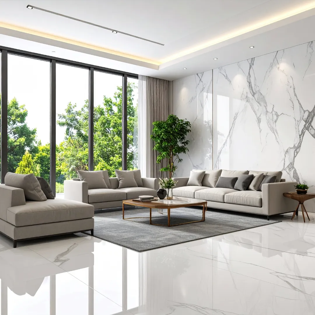 Marble Floor Herringbone